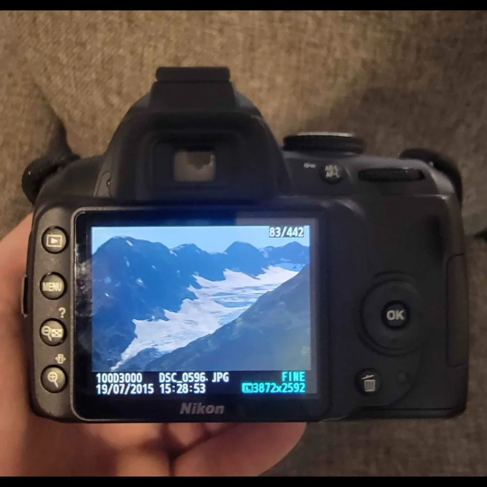 Camera Kit with Black and Blue Bag